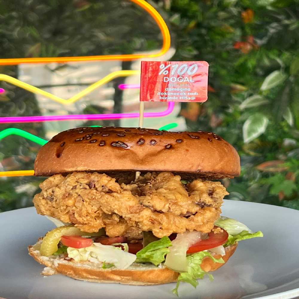HİSS@ ACILI DOĞAL TAVUK BURGER